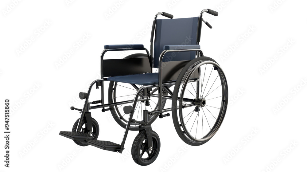 Fototapeta premium Wheelchair isolated on white background