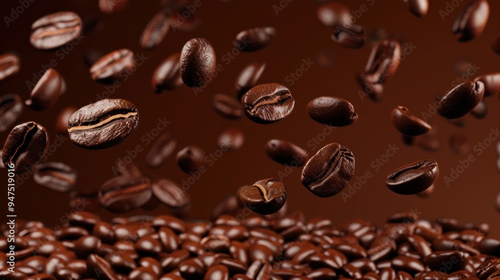 Coffee Beans Falling Coffee Beans Falling