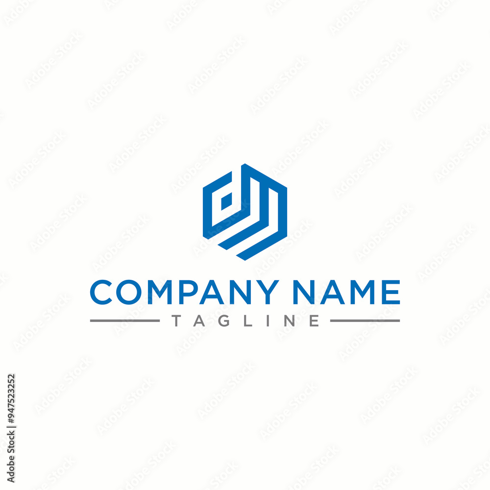 DM letter logo in the form of hexagons and cube logos with letter designs for corporate identity DM letter logo in the form of hexagons and cube logos with letter designs for corporate identity