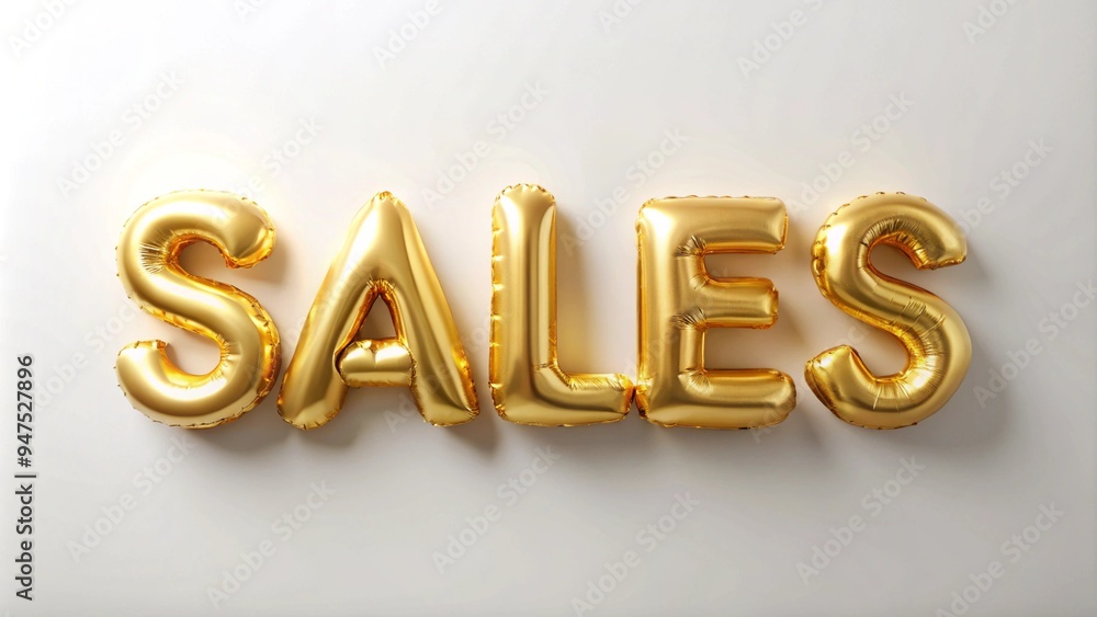A balloon shaped message on white background A balloon shaped message on white background