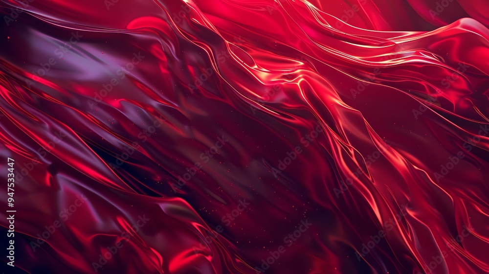 Obraz premium Red Satin Drapery