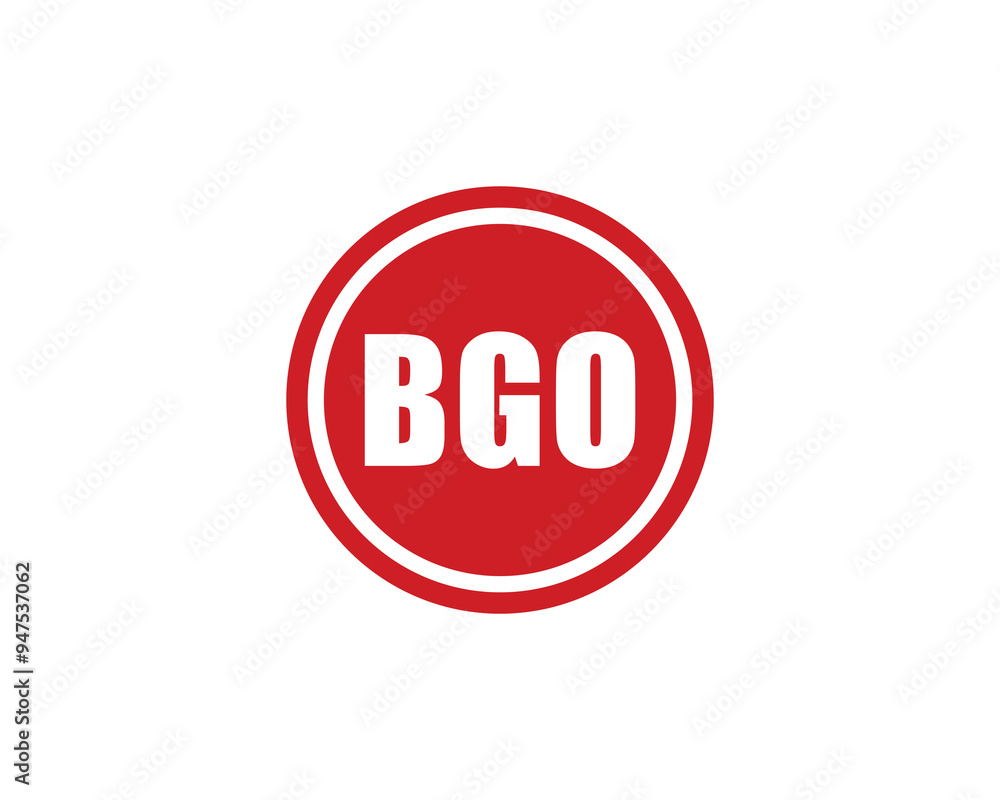 BGO logo design vector template. BGO BGO logo design vector template. BGO
