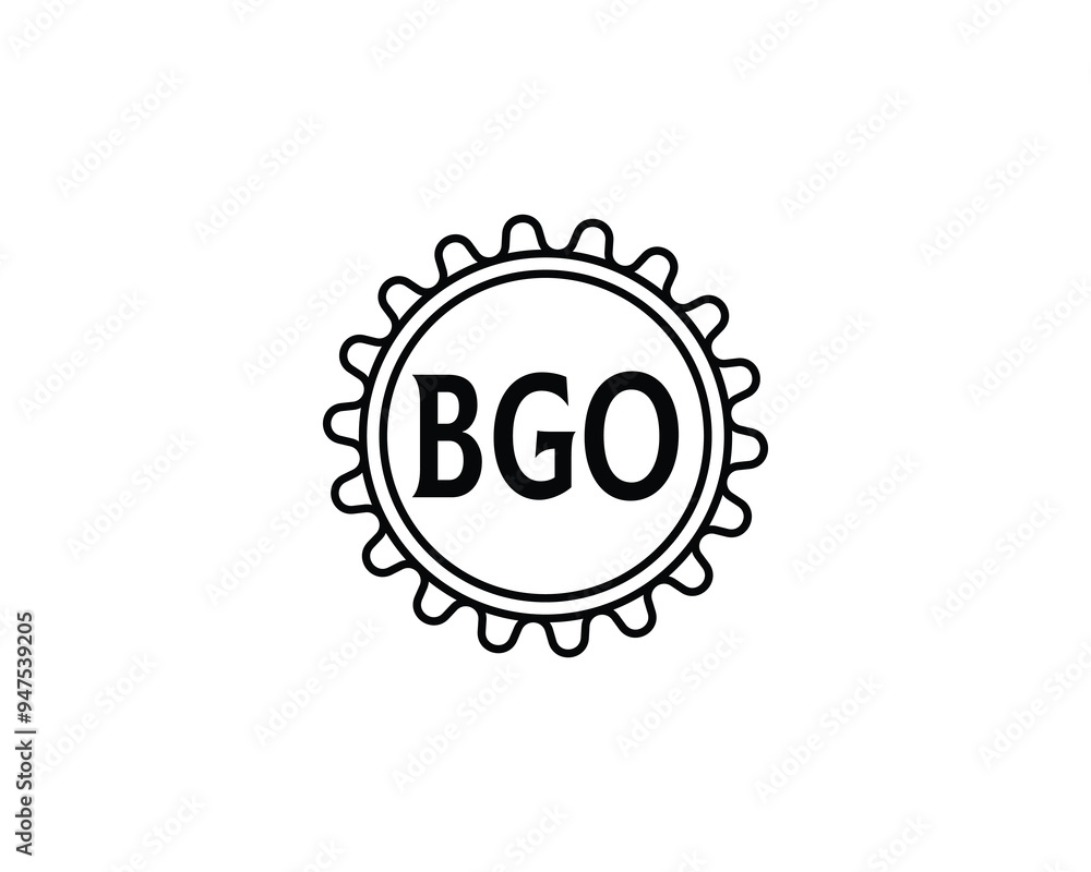 Fototapeta premium BGO logo design vector template. BGO