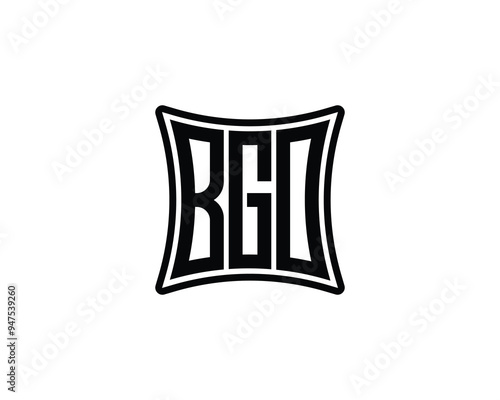 BGO logo design vector template. BGO