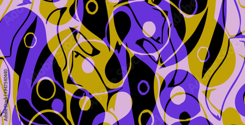 Abstract pattern. Illustration for printing on wall decorations. For use in graphics.