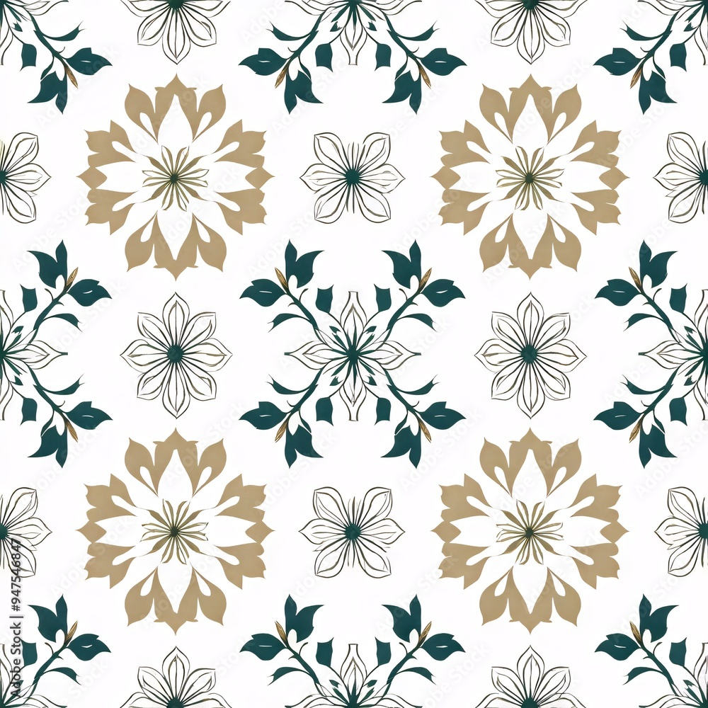 Fototapeta premium seamless floral pattern