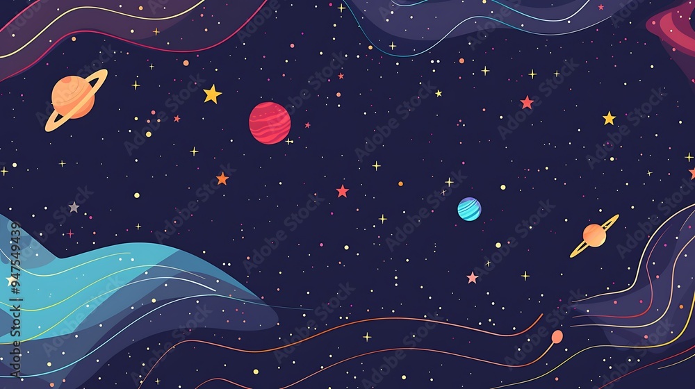 Night Sky with Stars Night Sky with Stars