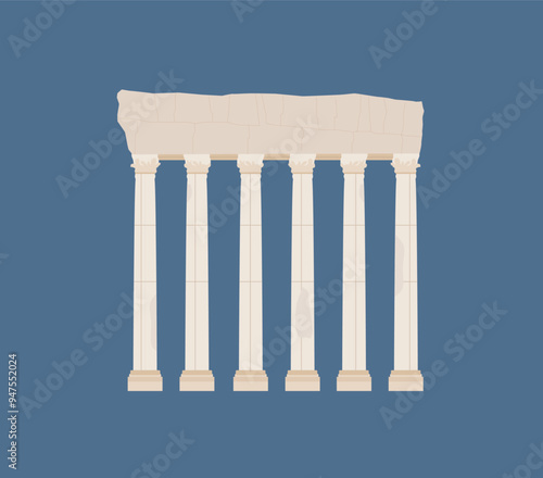 Temple of Jupiter in Baalbek, Lebanon, which was built by the Romans.