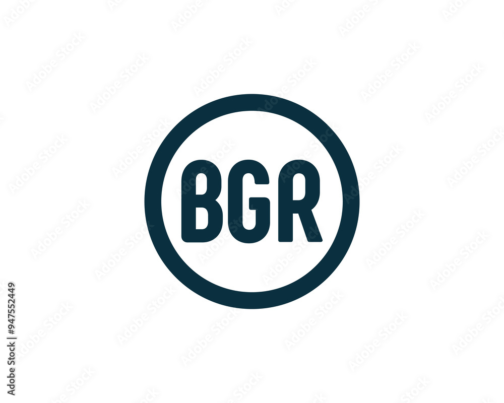 BGR logo design vector template BGR BGR logo design vector template BGR