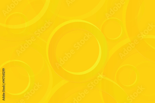 Abstract Background with Yellow Circles. A creative illustration featuring a 3D minimal gradient design, perfect for posters, web pages, landing pages, covers, ads, greeting cards, and promotions.