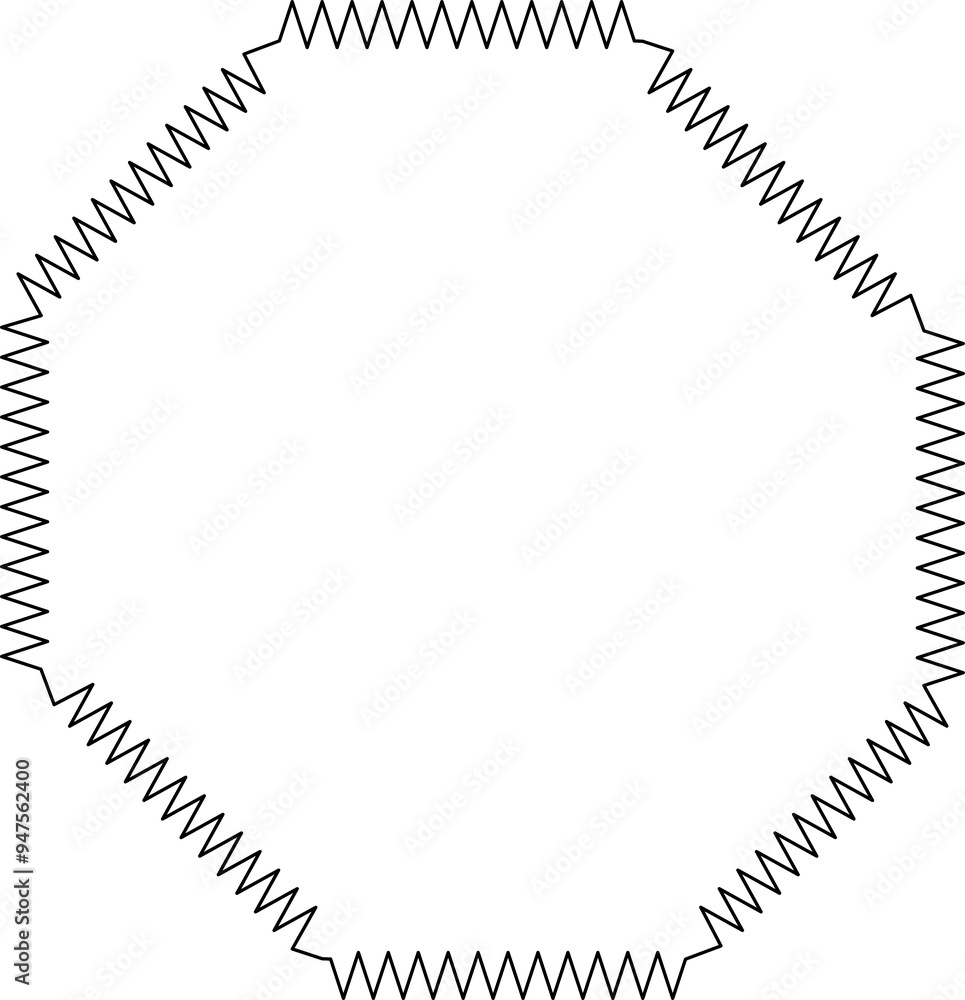 Zig zag wavy edge geometric shape. Elements for decoration Zig zag wavy edge geometric shape. Elements for decoration