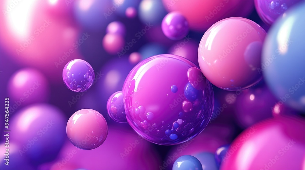 Vibrant 3D abstract design featuring spheres ideal for use as backgrounds and wallpapers Vibrant 3D abstract design featuring spheres ideal for use as backgrounds and wallpapers