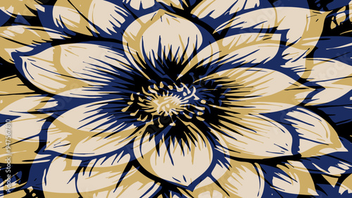 Botanical background. Abstract plant shapes. Minimalist illustration for printing on wall decorations.