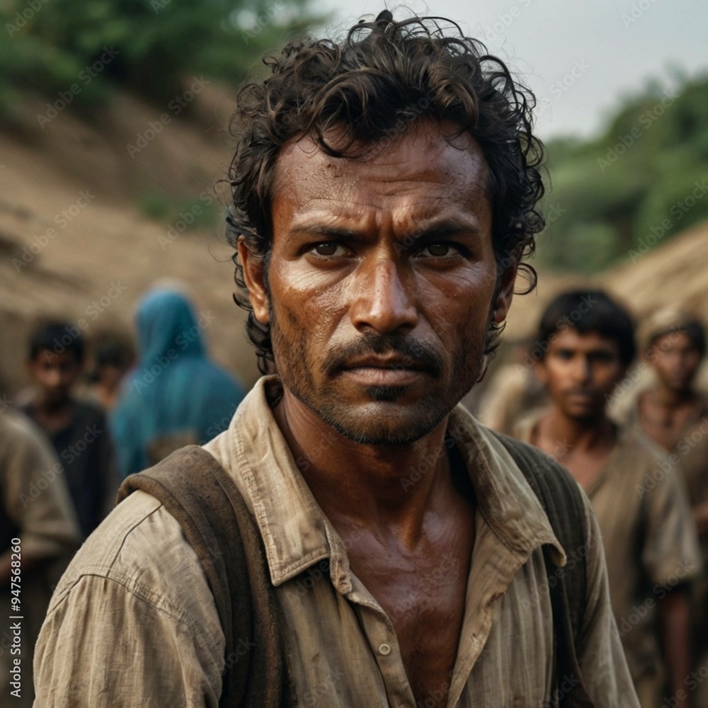 portrait of poor laborer portrait of poor laborer
