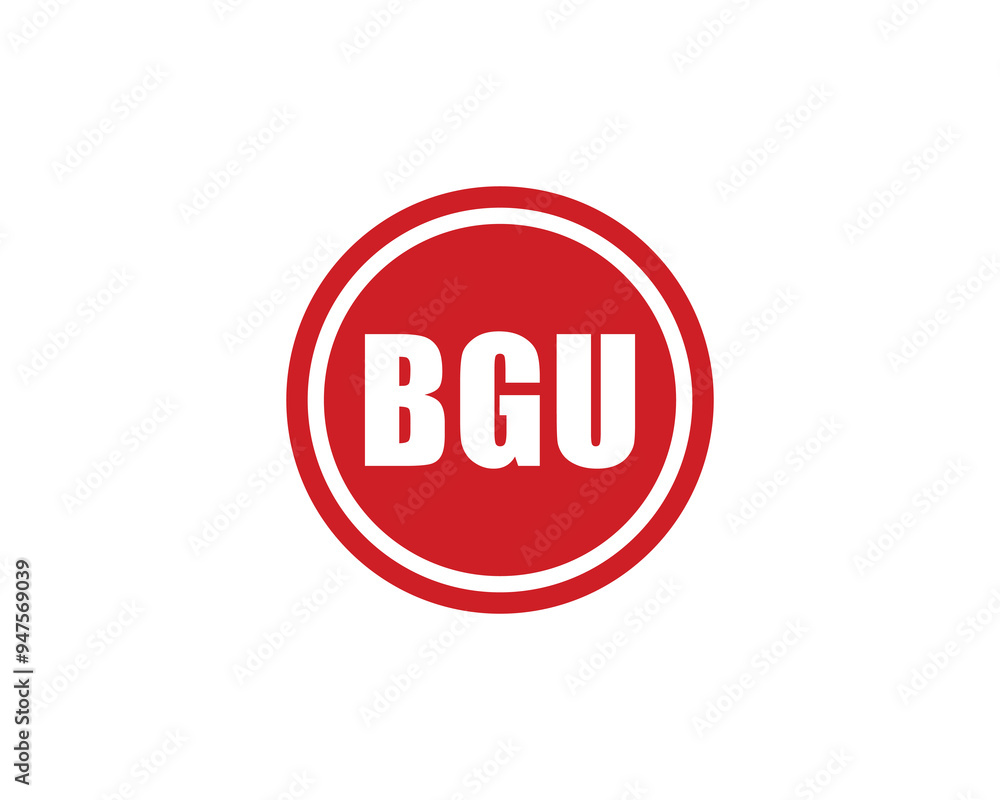 BGU logo design vector template. BGU BGU logo design vector template. BGU