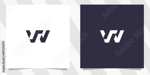 Foto letter ws sw logo design vector