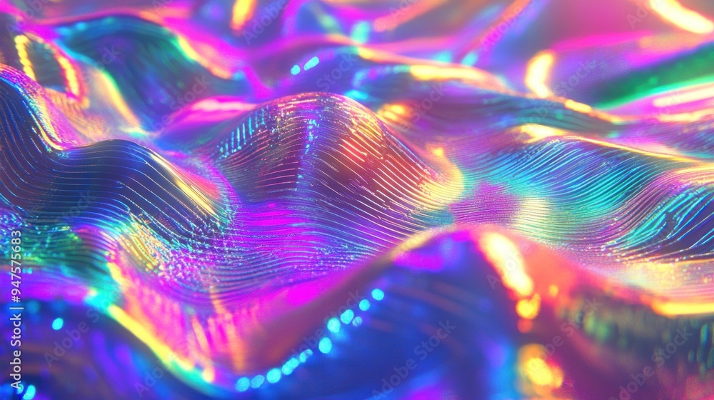Abstract Holographic Pattern Abstract Holographic Pattern