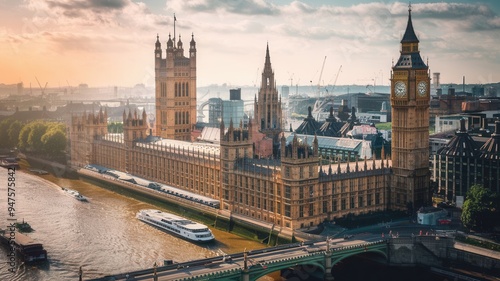 Comprehensive Aerial Shot of London