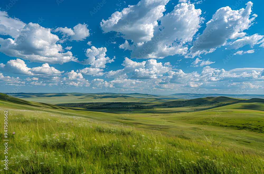 Obraz premium field and sky