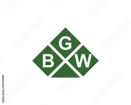 BGW logo design vector template. BGW