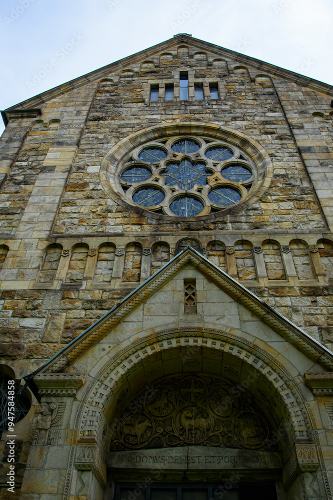 Obraz premium St.Georg Church, Gelsenkirchen, North Rhine-Westphalia, Georgskirche, Germany