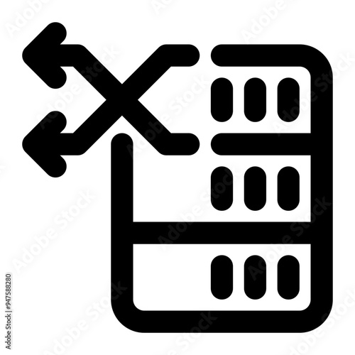 alter, change, data definition language, query, database outline icon