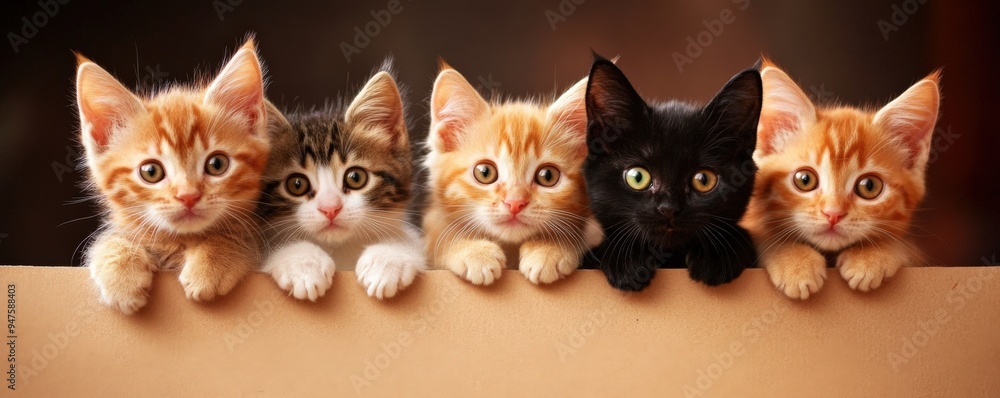 A charming group of playful kittens, showcasing a variety of colors and expressions, perfect for animal lovers and cat enthusiasts. A charming group of playful kittens, showcasing a variety of colors and expressions, perfect for animal lovers and cat enthusiasts.
