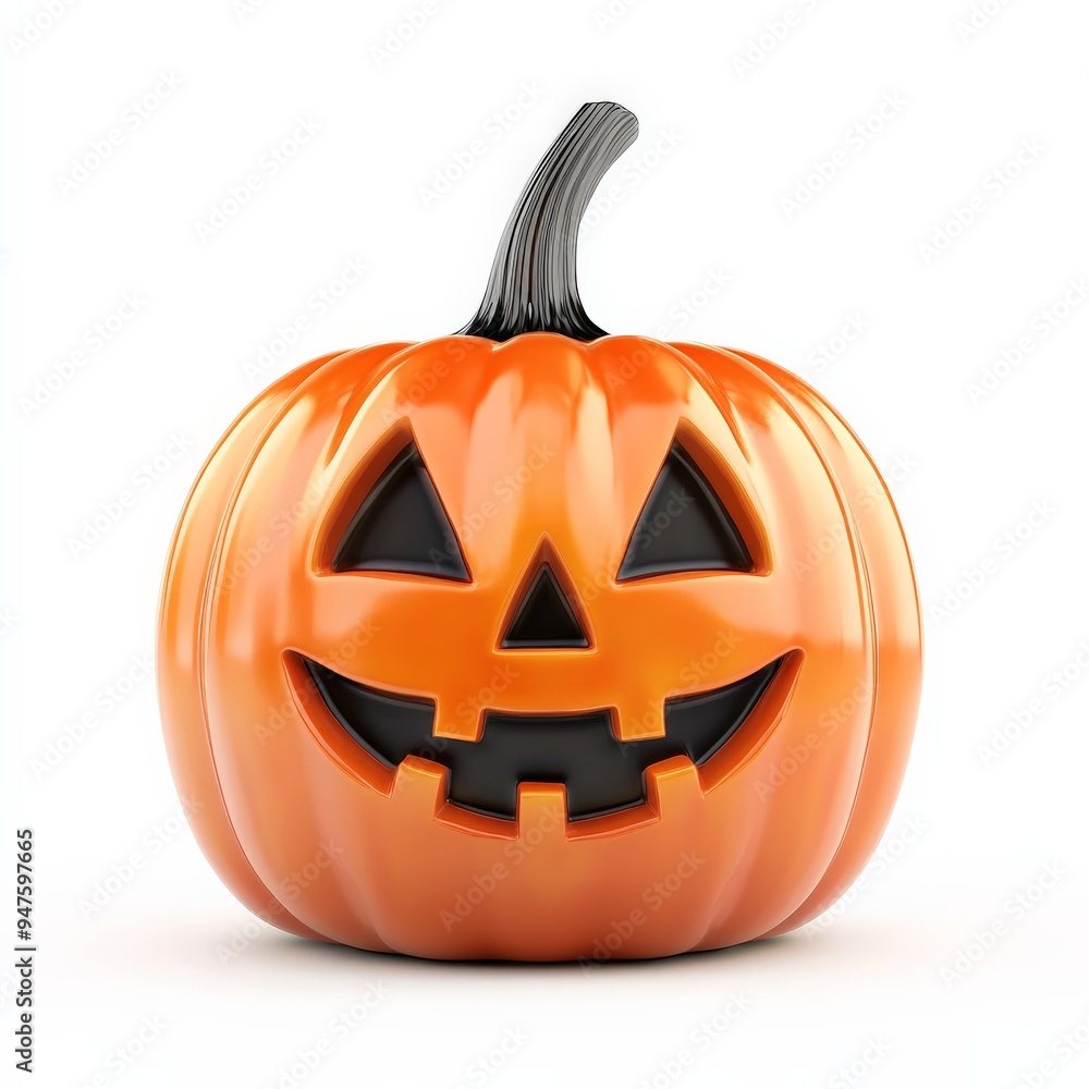 Fototapeta premium Smiling Jack-o'-lantern Pumpkin.