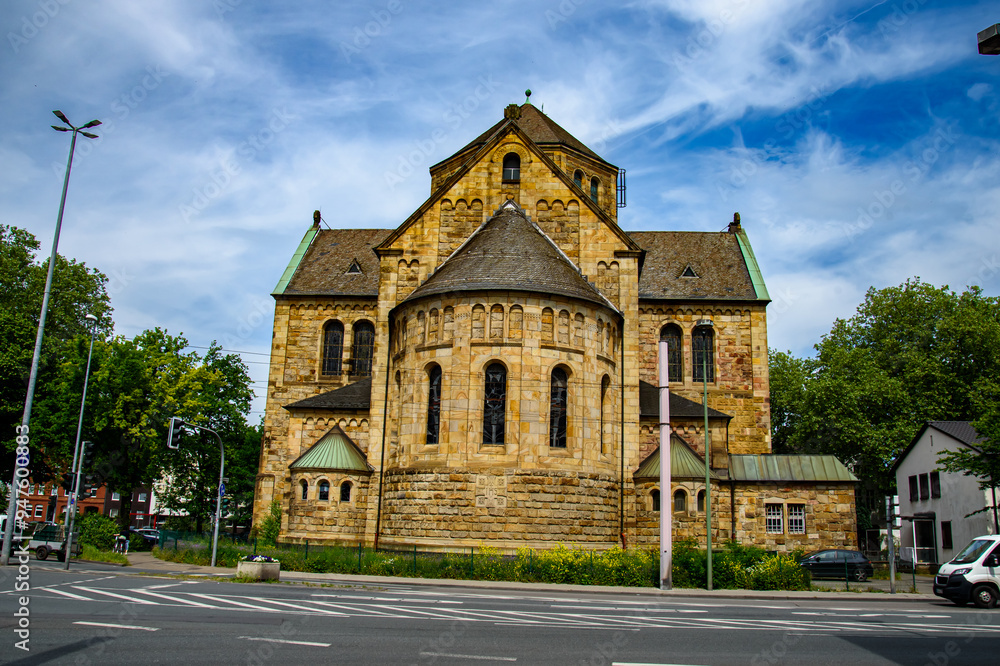 Fototapeta premium St.Georg Church, Gelsenkirchen, North Rhine-Westphalia, Georgskirche, Germany