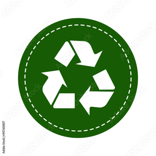 Eco-Friendly Recycle Symbol Icon for Sustainability