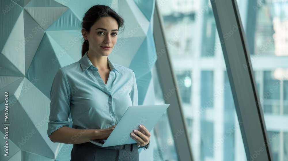 The professional woman with laptop The professional woman with laptop