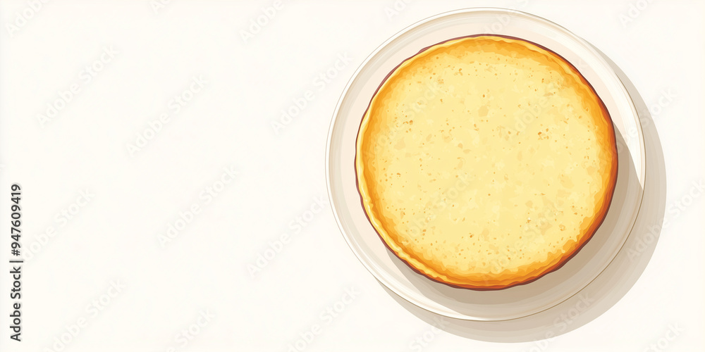 Gluten-free cake with smooth surface on a flat round plate Gluten-free cake with smooth surface on a flat round plate