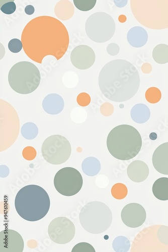 Abstract pastel polka dot background