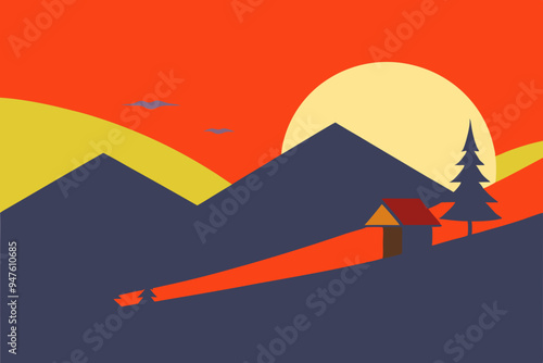 Serene Minimalist Landscapes: Perfect for Tranquil Settings