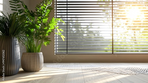 Modern Window Blinds in Home Interior