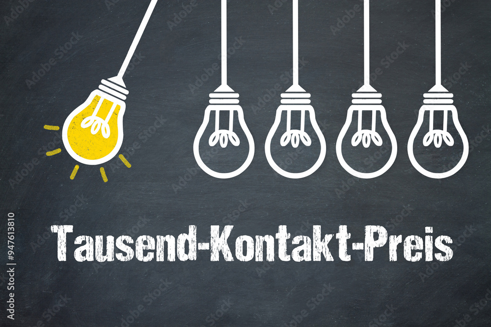 Fototapeta premium Tausend-Kontakt-Preis 