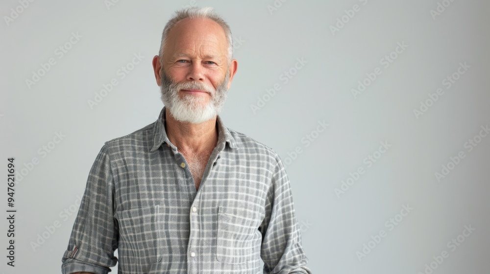 Obraz premium The Smiling Senior Man