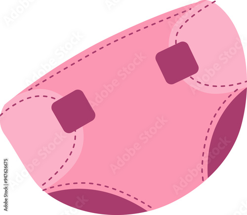 Pink Baby Diapers