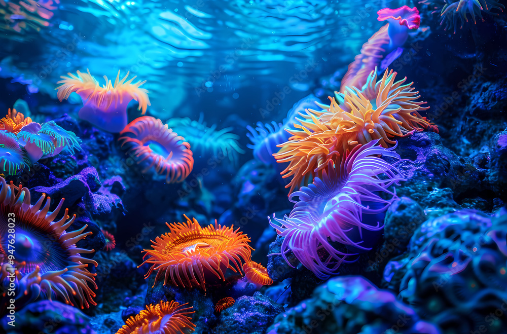 coral reef in the sea coral reef in the sea