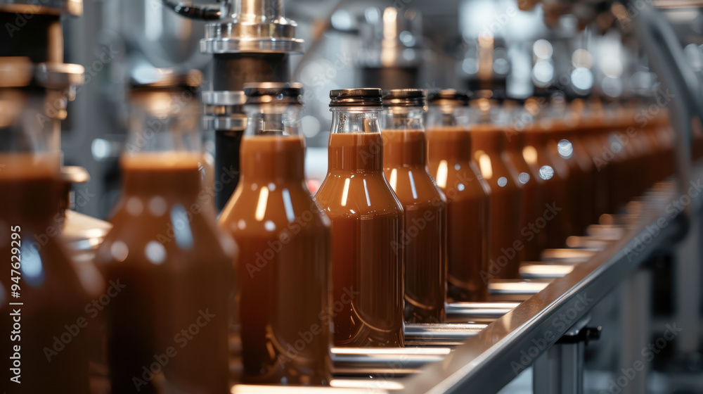 The automated bottling line The automated bottling line
