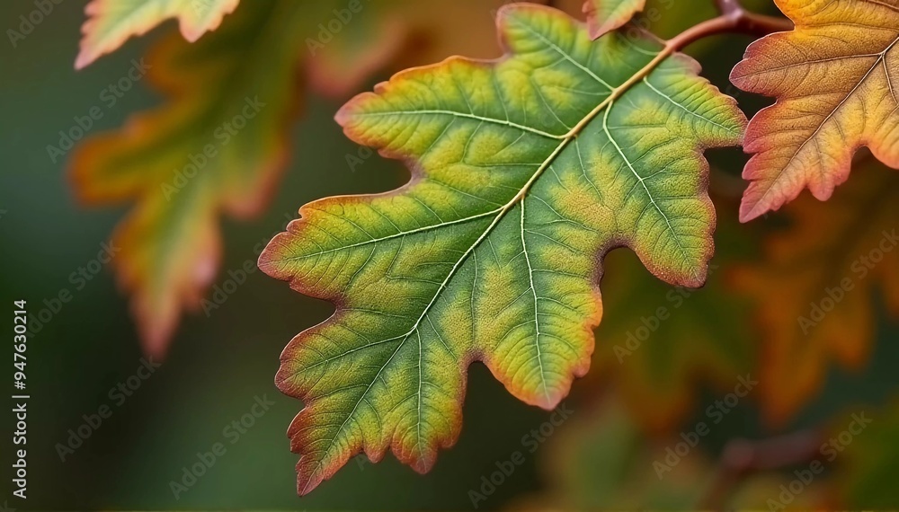 Textured Oak Leaf, detailed image of an oak leaf, rough texture and deep veins Textured Oak Leaf, detailed image of an oak leaf, rough texture and deep veins