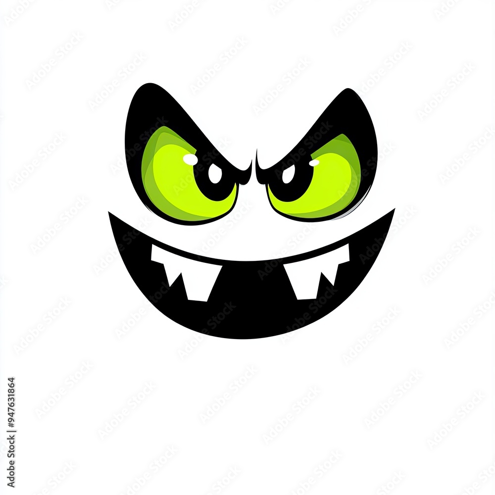 Evil grin face with glowing green eyes, Simple cartoon face with a menacing grin and bright green eyes, exuding a creepy and mischievous expression.
Evil grin face with glowing green eyes, Simple cartoon face with a menacing grin and bright green eyes, exuding a creepy and mischievous expression.