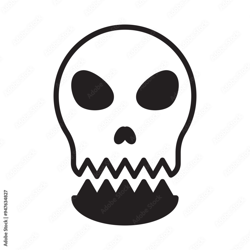 Skull Solid Black Skull Solid Black
