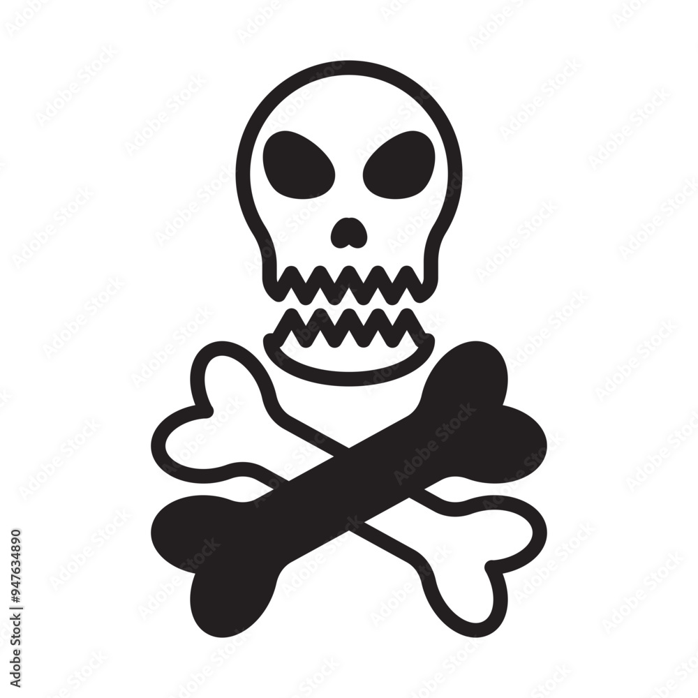 Skull Solid Black Skull Solid Black