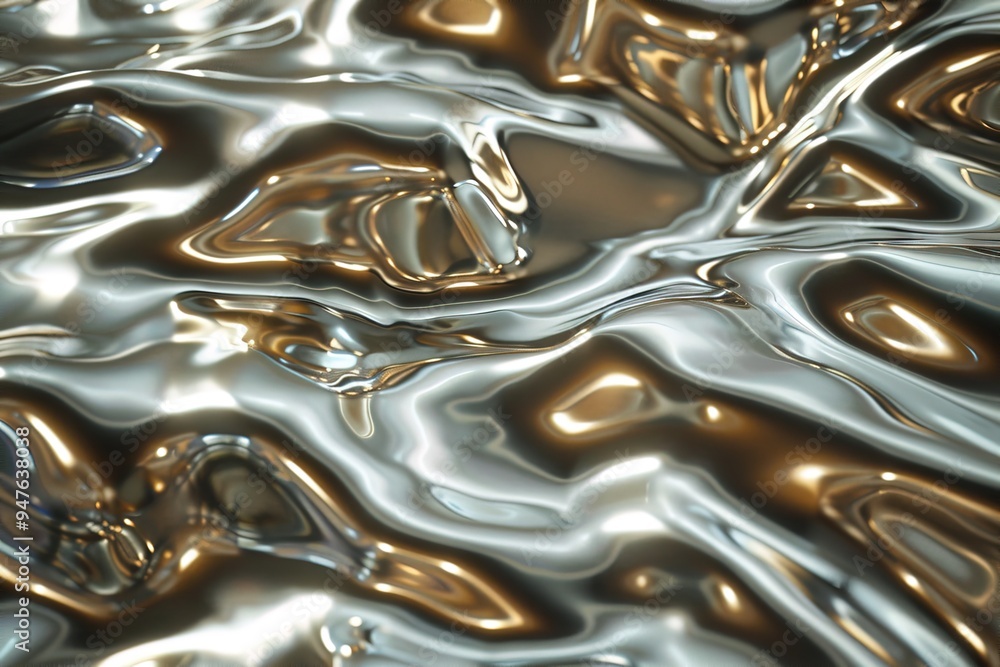 shiny, metallic surface with a reflective quality shiny, metallic surface with a reflective quality