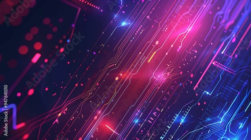 Abstract Futuristic Technology Background