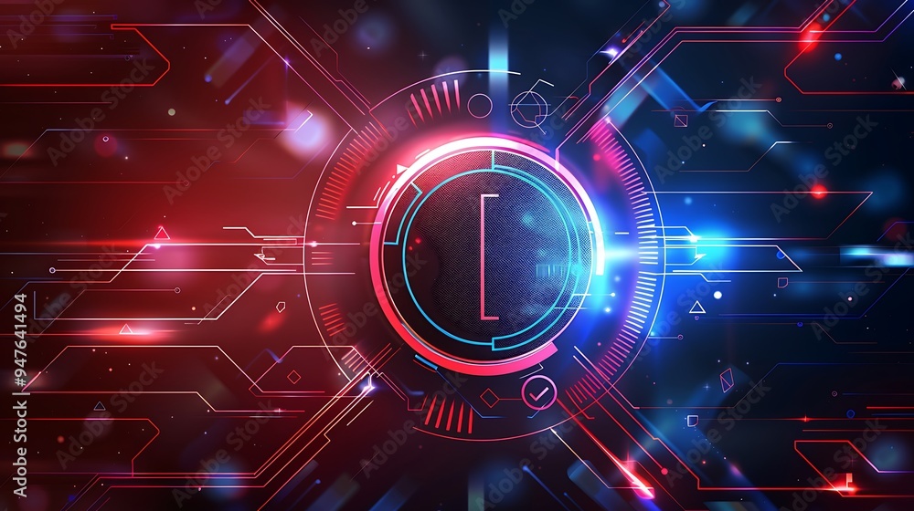 Fototapeta premium Abstract Futuristic Technology Background