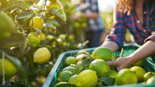 The Lemon Harvesting Process photo