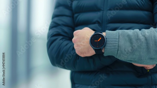 Wearable health technology designed for tracking and monitoring key metrics related to chronic medical conditions with a deep depth of field that provides clear photo