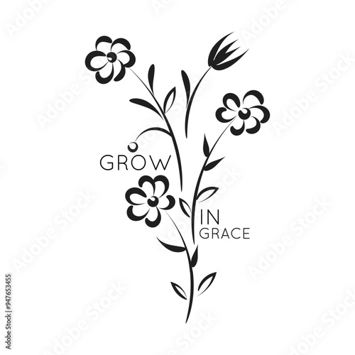 Christian typography design for Sticker. The message of the Gospel of Jesus Christ. Bible lesson for kids or use as poster, card, flyer or T Shirt